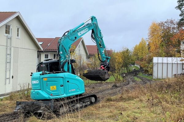 Kobelco SK75SR-7 til Wetlesen Anlegg AS bilde